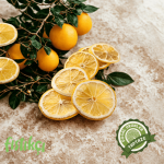 portakal ağacı ve limon dilimi kurusu.